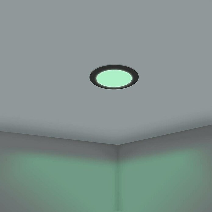 Eglo Set okroglih LED vgradnih svetilk Abiul  (3,2 W, Ø x V: 8,6 x 4 cm, Črna, RGBW) | Vgradni žarometi | Reflektorji in žarometi | Svetila | Elektro in svetila | Izdelki | BAUHAUS