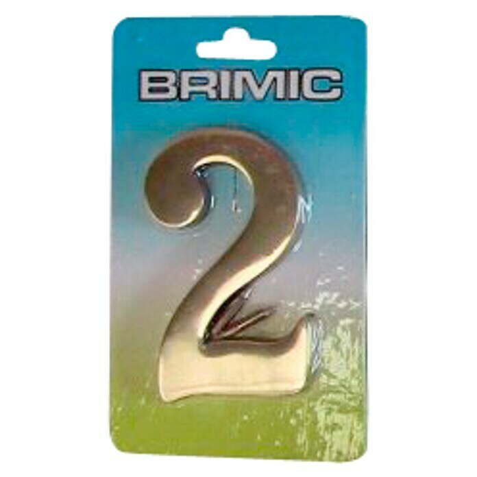 Micel Brimic Número 10 cm (2, Dorado)