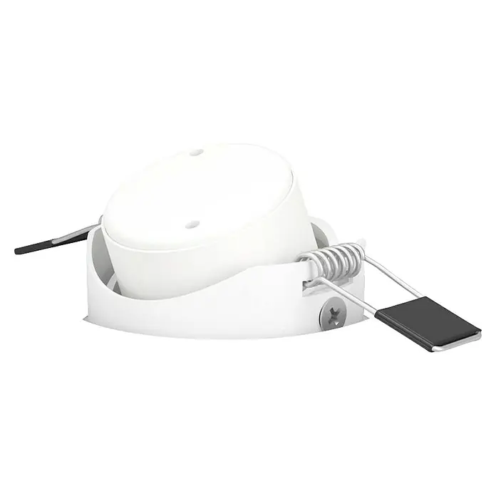 Eglo Downlight LED empotrable Saliceto - Blanco cálido, Diámetro: 8,8 cm, Blanco, 3 ud. - Foco empotrable blanco con muelles de fijación y clips negros.