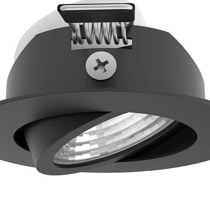 Eglo LED-Einbauleuchte SALICETO (Warmweiß, Durchmesser: 8,8 cm, Schwarz, 3 Stk.) | BAUHAUS