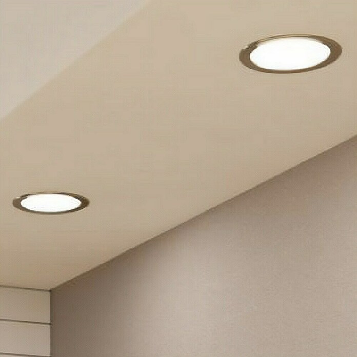 Eglo Fueva 5 LED-Einbauspot (10,5 W, Warmweiß, Nickel matt, Ø x H: 16,6 x 2,6 cm) | BAUHAUS