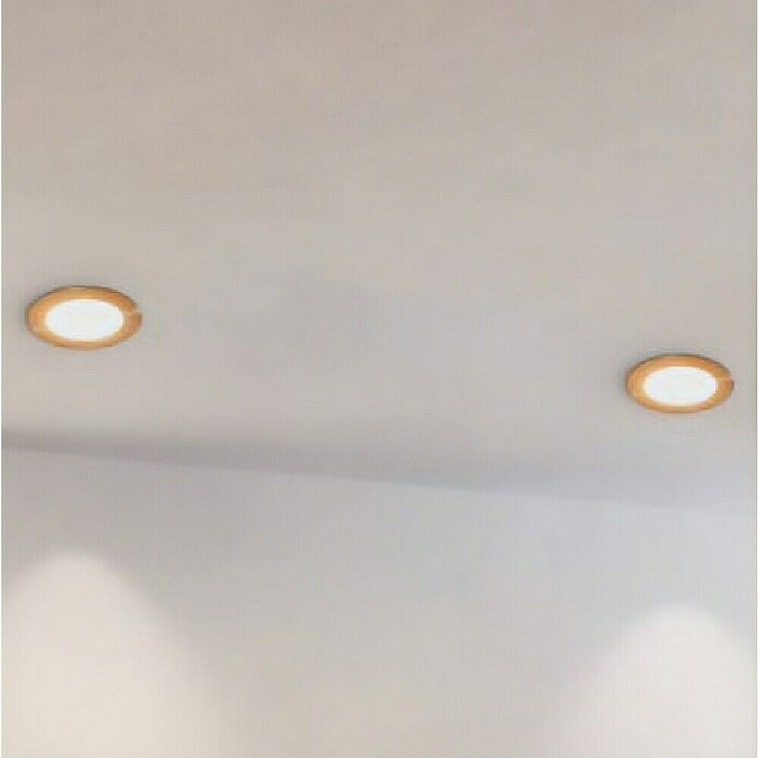 Eglo Fueva 5 LED vgradni žaromet  (5,5 W, Toplo bela, Nikelj mat barve, Ø x V: 11,7 x 2,6 cm) | Vgradni žarometi | Reflektorji in žarometi | Svetila | Elektro in svetila | Izdelki | BAUHAUS
