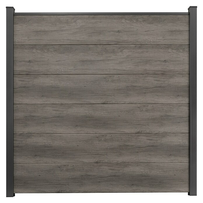 GroJa BasicLine Steckzaun (180 x 30 cm, Monument Oak) | BAUHAUS