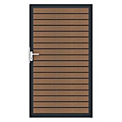 GroJa Gartentor Rhombus (100 x 180 cm, Teak (DB703), Aluminium) | BAUHAUS