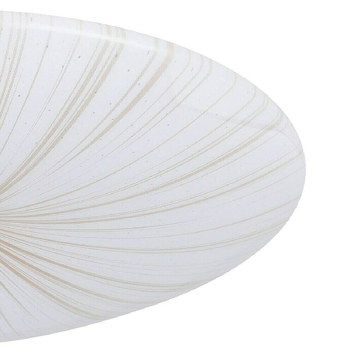 Eglo LED-Deckenleuchte rund NIEVES 1 (19,5 W, Ø x H: 41 x 6,5 cm, Weiß/Gold, Warmweiß) | BAUHAUS