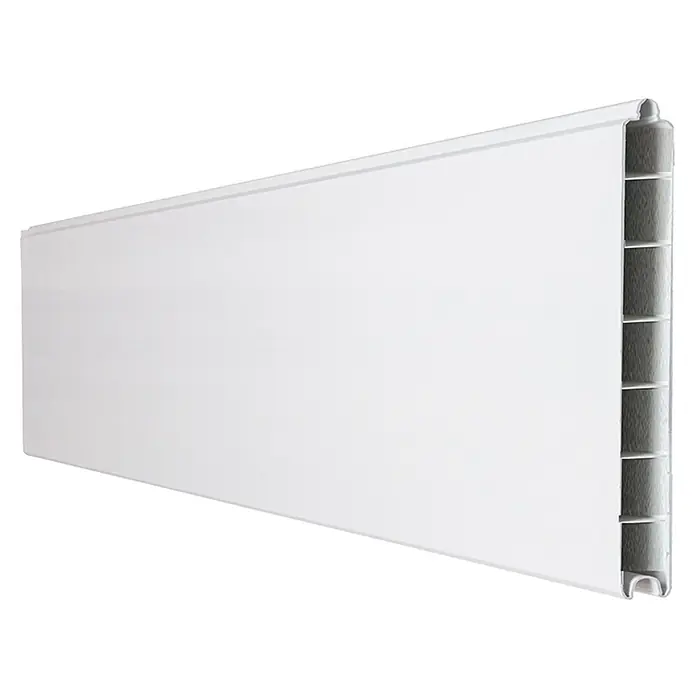 GroJa BasicLine Steckzaun Schmal - 180 x 15 cm, Weiß - Weißes PVC-Hohlkammerprofil, ideal für Verkleidungen und Isolierung, mit sichtbarem Mehrkammeraufbau.