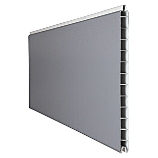 GroJa BasicLine Steckzaun (180 x 1,9 cm, Silbergrau)
