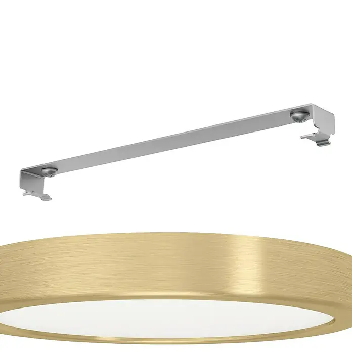 Eglo LED-Deckenleuchte rund FUEVA 5 - 17 W, Ø x H: 210 mm x 2,8 cm, Gold, Warmweiß - Goldene LED-Deckenleuchte mit schlankem Design und energiesparender Technologie für eine stilvolle Beleuchtung.