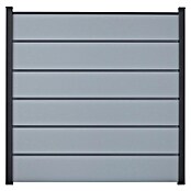 GroJa BasicLine Steckzaun Premium (180 x 180 cm, Silbergrau) | BAUHAUS