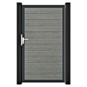 GroJa BasicLine Gartentor Schmal (100 x 180 cm, Grey Ash Cut (DB703), Kunststoff) | BAUHAUS