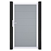 GroJa BasicLine Gartentor (100 x 180 cm, Silbergrau (EV1), Kunststoff) | BAUHAUS