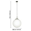 Eglo Pendelleuchte rund Rondo (1-flammig, Durchmesser: 30 cm, 60 W, Energieeffizienzklasse: A++ bis E)