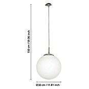Eglo Pendelleuchte rund Rondo (1-flammig, Durchmesser: 30 cm, 60 W, Energieeffizienzklasse: A++ bis E)
