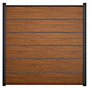 GroJa BasicLine Steckzaun Premium (180 x 180 cm, Golden Oak) | BAUHAUS
