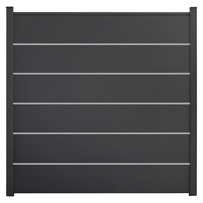 GroJa BasicLine Steckzaun Premium (180 x 180 cm, Anthrazitgrau) | BAUHAUS