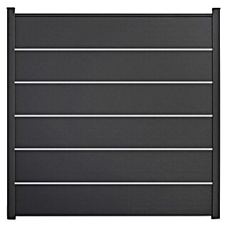 GroJa BasicLine Steckzaun Premium (180 x 180 cm, Anthrazitgrau)
