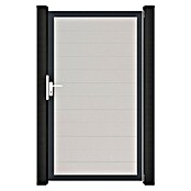 GroJa BasicLine Gartentor Schmal (100 x 180 cm, Weiß (DB703), Kunststoff) | BAUHAUS