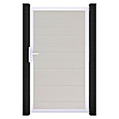 GroJa BasicLine Gartentor Schmal (100 x 180 cm, Weiß (EV1), Kunststoff) | BAUHAUS