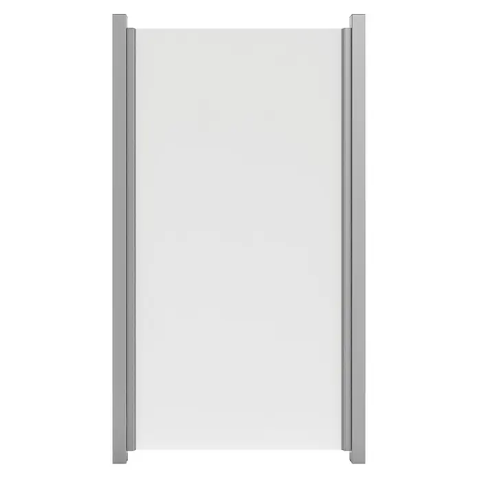 GroJa Ambiente Sichtschutzelement - B x H: 90 x 180 cm - Weißes ausziehbares Seitenrollo mit grauem Metallrahmen für Sicht- oder Sonnenschutz.