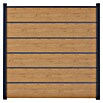 GroJa BasicLine Steckzaun Premium (180 x 180 cm, Asteiche Natur) | BAUHAUS