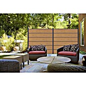 GroJa BasicLine Steckzaun Premium (180 x 180 cm, Asteiche Natur) | BAUHAUS