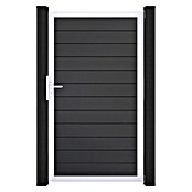 GroJa BasicLine Gartentor Schmal (100 x 180 cm, Anthrazit (EV1), Kunststoff) | BAUHAUS