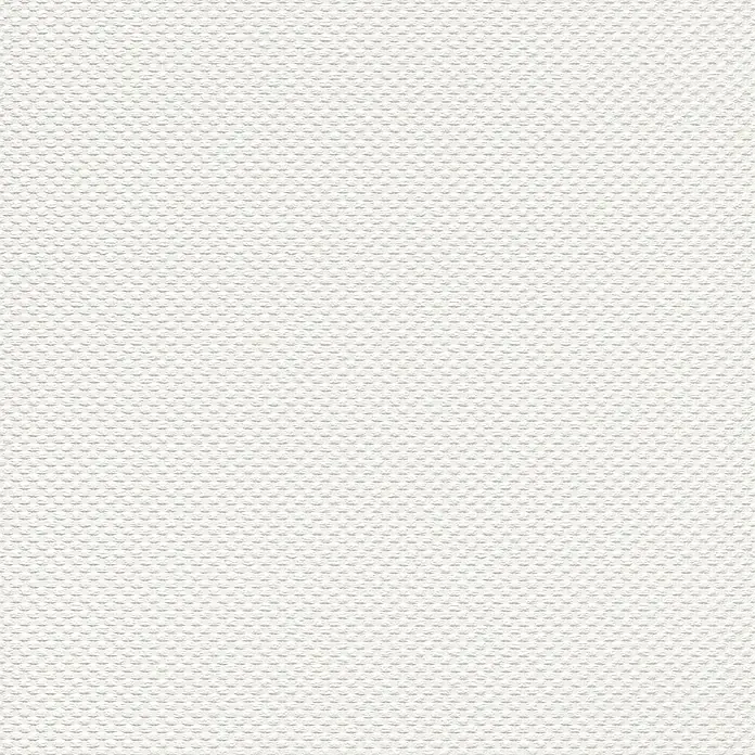 Rasch Selection Papiertapete Relief Glasfaserstruktur - Weiß, Uni, 10,05 x 0,53 m - Weiße geprägte Oberfläche mit gleichmäßigem Punktmuster.