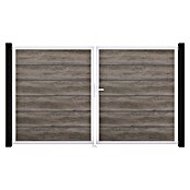 GroJa BasicLine Gartentor Premium (300 x 180 cm, Monument Oak (EV1), Kunststoff, DIN Anschlag: Rechts) | BAUHAUS