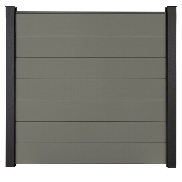 GroJa Solid Steckzaun Grande (180 x 180 cm, Grau) | BAUHAUS