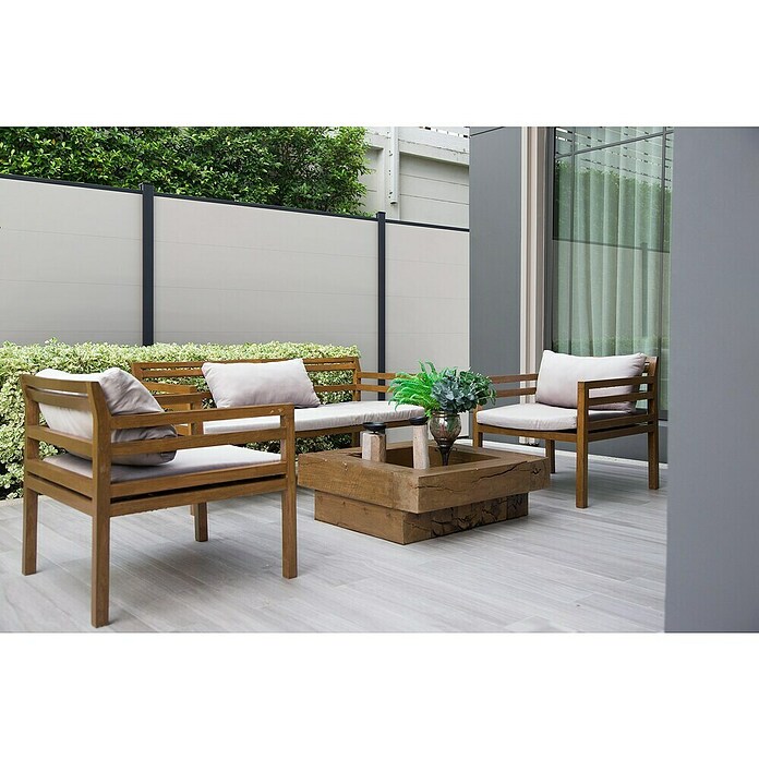 GroJa BasicLine Steckzaun (180 x 30 cm, Weiß) | BAUHAUS