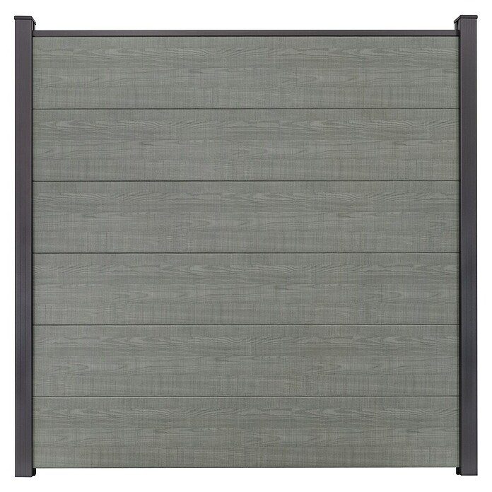 GroJa BasicLine Steckzaun (180 x 30 cm, Grey Ash Cut) | BAUHAUS