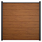 GroJa BasicLine Steckzaun (180 x 30 cm, Golden Oak) | BAUHAUS