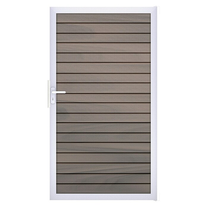 GroJa Gartentor Rhombus (100 x 180 cm, Beige (EV1), Aluminium) | BAUHAUS