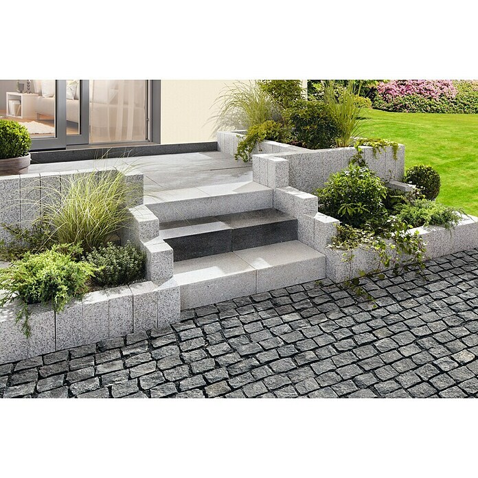 Terrassenplatte Granit G603 (Hellgrau, 40 x 40 x 3 cm, Granit)