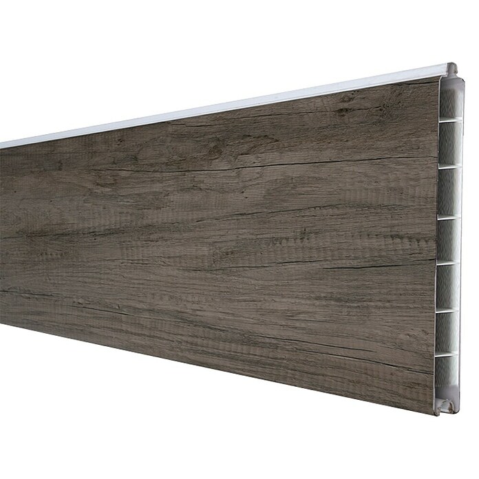 GroJa BasicLine Steckzaun Schmal (180 x 15 cm, Monument Oak) | BAUHAUS