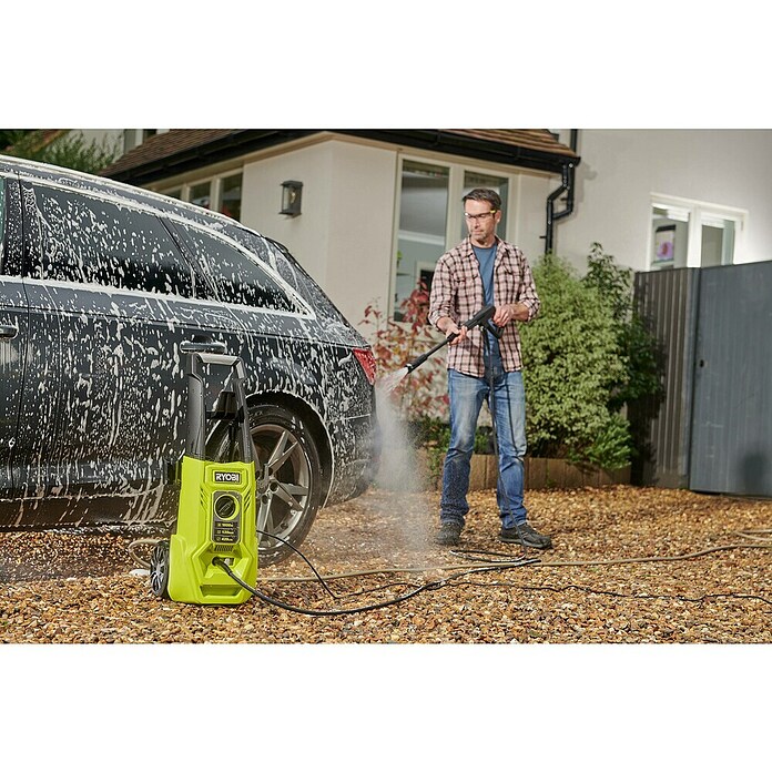 Ryobi Hochdruckreiniger RY120PWA (1 600 W, Max. Druck: 120 bar, Fördermenge: 420 l/h) | BAUHAUS