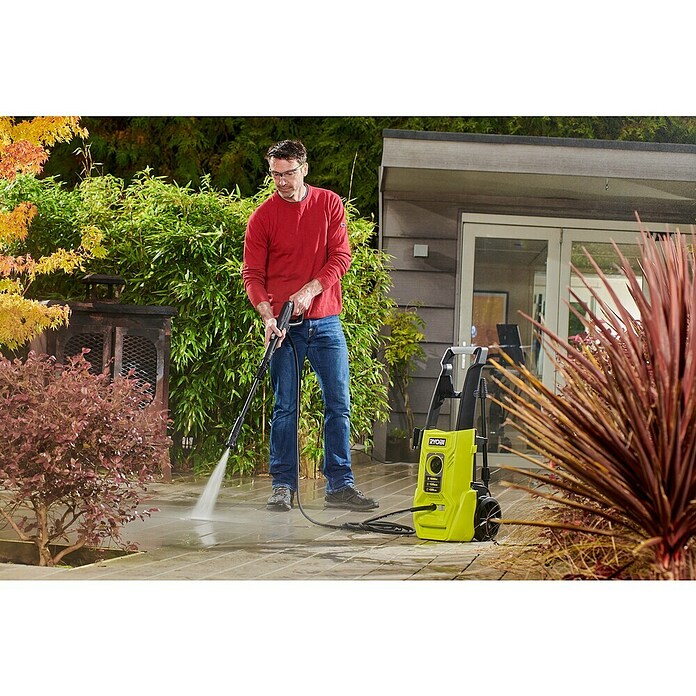 Ryobi Hochdruckreiniger RY120PWA (1 600 W, Max. Druck: 120 bar, Fördermenge: 420 l/h) | BAUHAUS