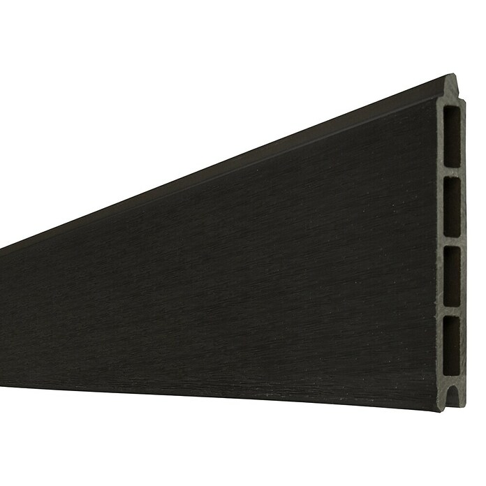 GroJa Solid Steckzaun (180 x 15 cm, Schwarz co-extrudiert) | BAUHAUS