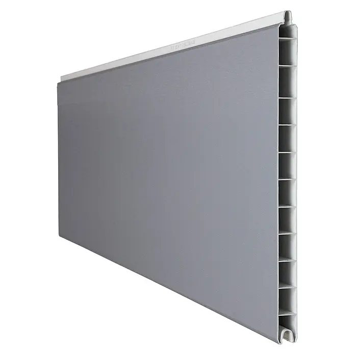 GroJa BasicLine Steckzaun Premium - 180 x 28,4 cm, Silbergrau - Graue Akustikplatte mit Zellstruktur und weißem Rand. Brandschutzklassifiziert.