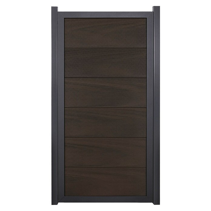 GroJa Viento Steckzaun (90 x 180 cm, Walnuss (DB703)) | BAUHAUS