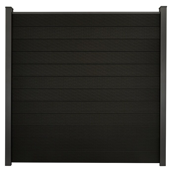GroJa Solid Steckzaun (180 x 180 cm, Schwarz) | BAUHAUS