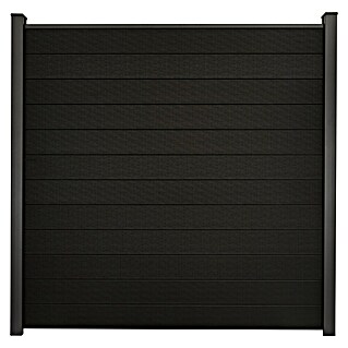 GroJa Solid Steckzaun (180 x 180 cm, Schwarz)