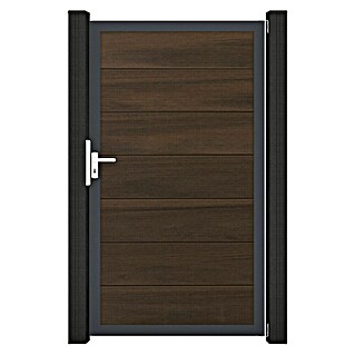 GroJa Solid Gartentor Grande (100 x 180 cm, Walnuss (DB703))