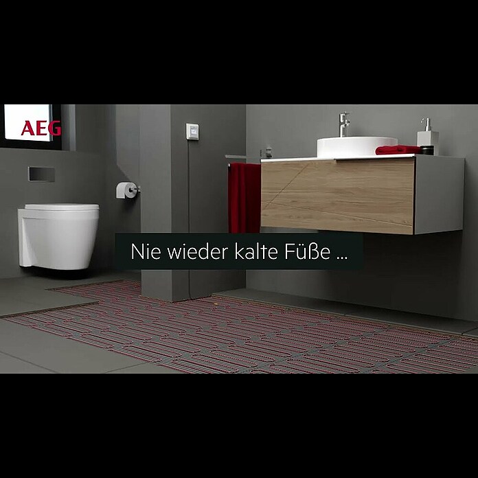 AEG Fußbodenheizung TBS TC 200/1 SET PLUS (330 x 30 cm, Beheizbare Fläche: 1 m², 200 W) | BAUHAUS