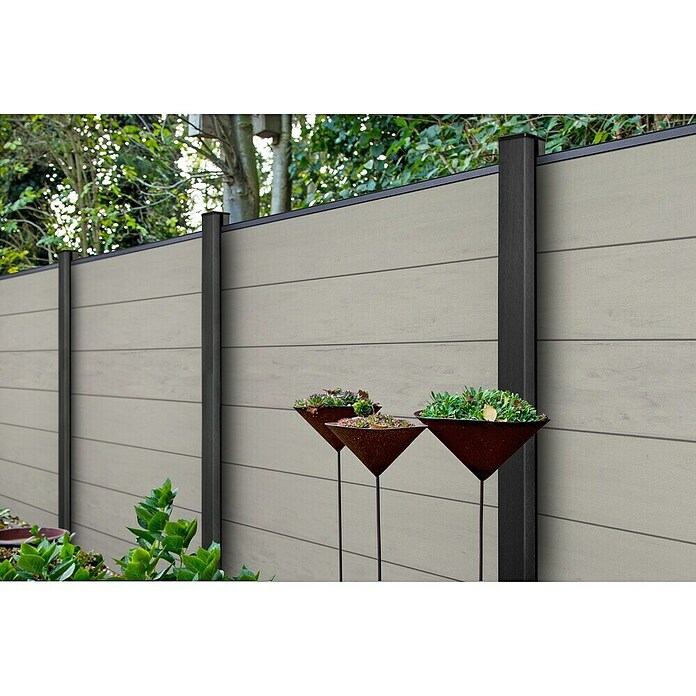 GroJa Solid Steckzaun Grande (180 x 180 cm, Sand) | BAUHAUS