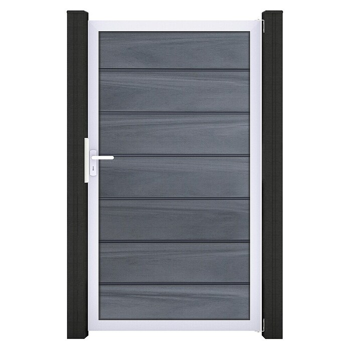 GroJa Solid Gartentor Grande Premium (100 x 180 cm, Steingrau (EV1)) | BAUHAUS