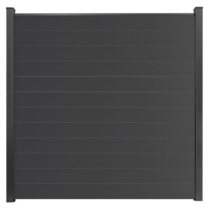 GroJa BasicLine Steckzaun Schmal (180 x 180 cm, Anthrazit) | BAUHAUS