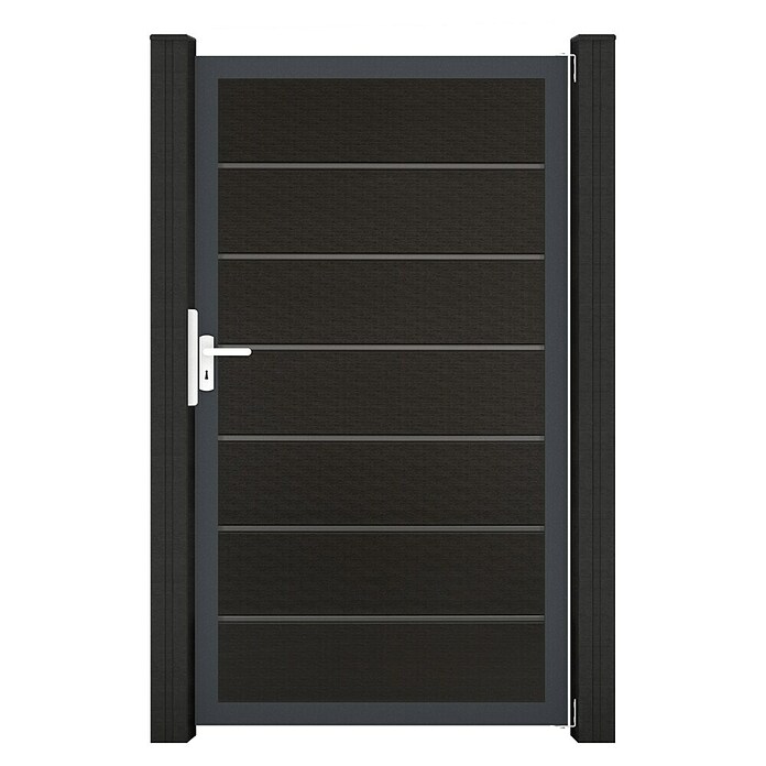 GroJa Solid Gartentor Grande Premium (100 x 180 cm, Schwarz (DB703)) | BAUHAUS