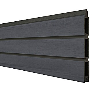 GroJa Solid Steckzaun Rhombus (180 x 30 cm, Steingrau)