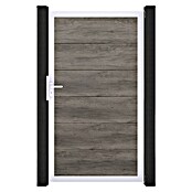 GroJa BasicLine Gartentor (100 x 180 cm, Monument Oak (EV1), Kunststoff) | BAUHAUS
